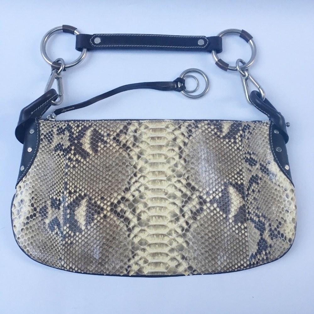 RARE Ruehl Limited Edition Python Snake Hobo Bag E - Picture 2 of 8